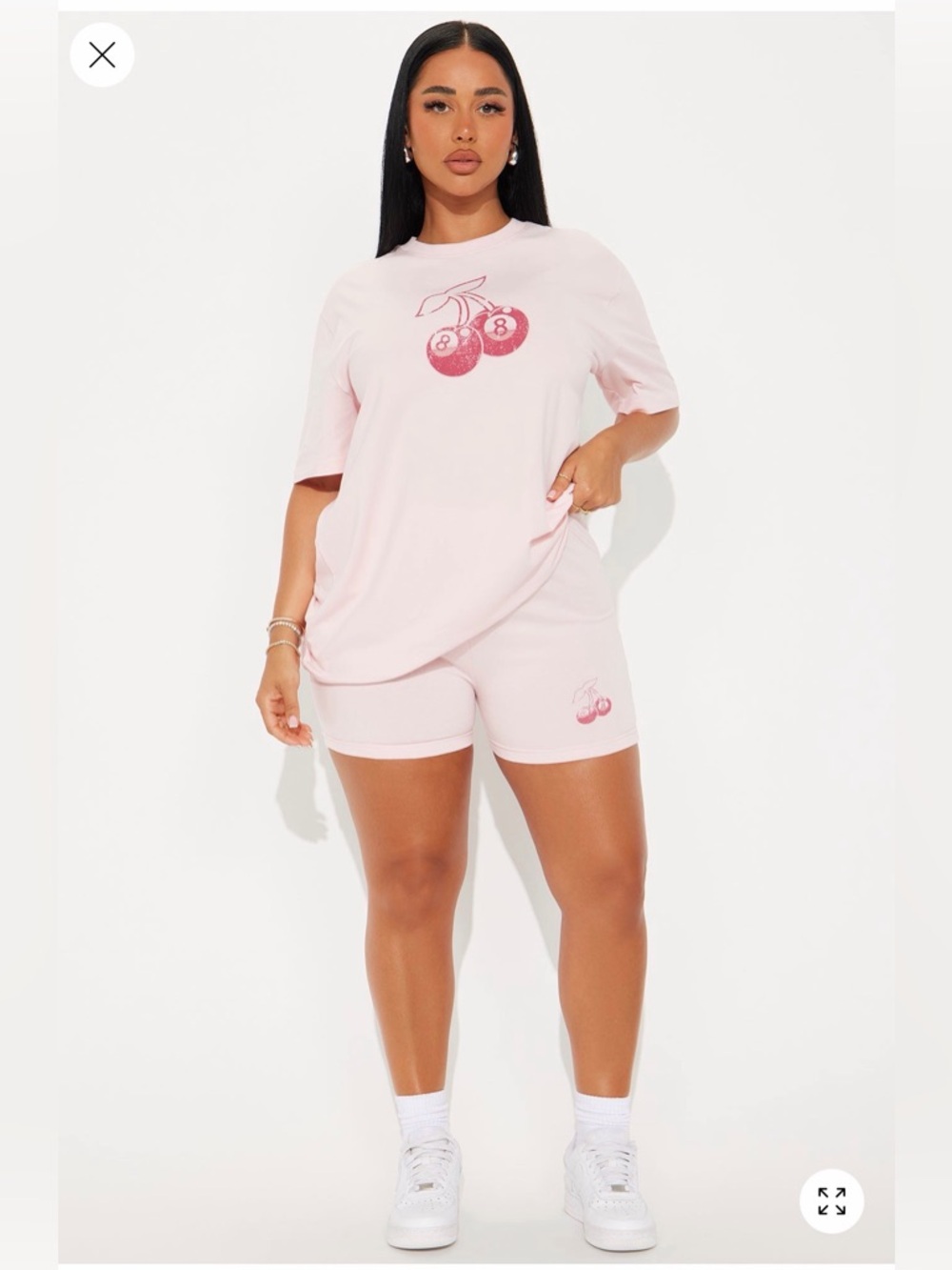 Cherry Bomb Short Set - Pink